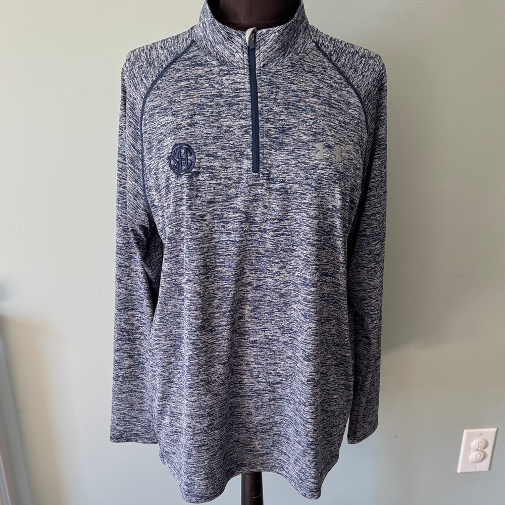 Under Armour Navy HeatGear 1/4 Zip SEC Embroidered